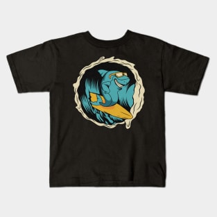 Shark Surfer Kids T-Shirt